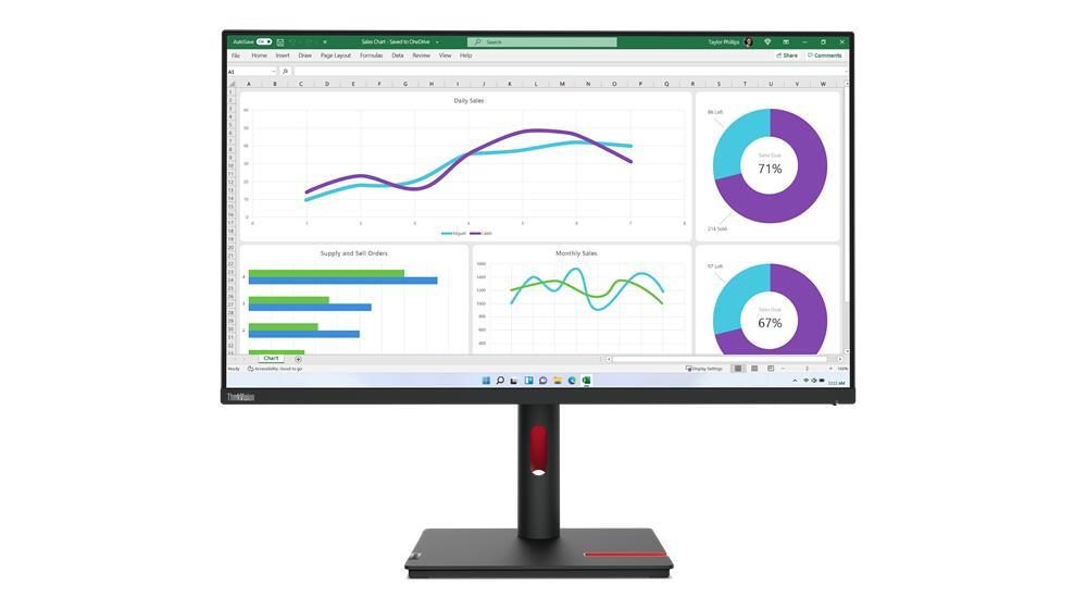 Lenovo ThinkVision T32h-30 Monitor 80cm (31.5") von Lenovo