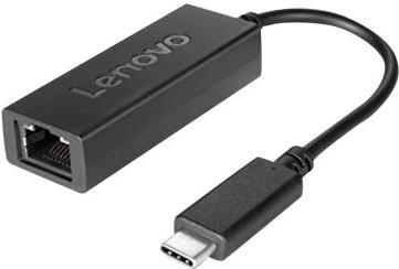 Lenovo USB-C to Ethernet Adapter - Netzwerkadapter - USB-C - Gigabit Ethernet x 1 - FRU - f�r ThinkCentre M75, M75t Gen 2, M90q Gen 2, ThinkPad T15p Gen 2, ThinkSmart Core von Lenovo