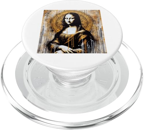 Abstrakte Graffiti-Kunst Leonardo Da Vinci Art Mona Lisa Design PopSockets PopGrip für MagSafe von Leonardo Da Vinci