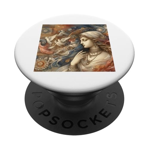 Da Vinci Mann Frau PopSockets Klebender PopGrip von Leonardo Da Vinci