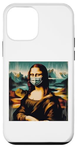 Hülle für iPhone 12 mini Mona Lisa Graffiti-Illustration im Street-Art-Stil von Leonardo Da Vinci