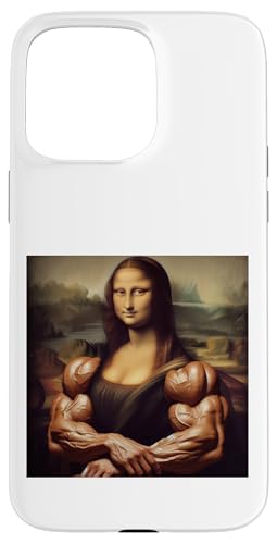 Hülle für iPhone 15 Pro Max Mona Lisa Lustiges Grafikgeschenk von Leonardo Da Vinci