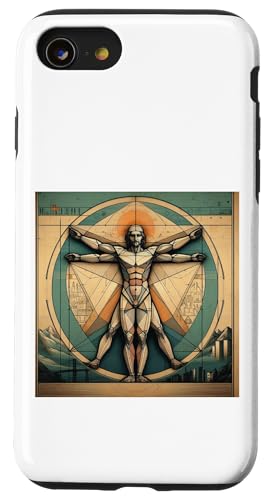 Hülle für iPhone SE (2020) / 7 / 8 Da Vinci Man Vitruvian von Leonardo Da Vinci