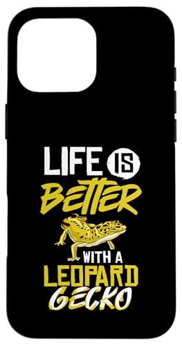 Hülle für iPhone 16 Pro Max Leopard Gecko Lustige Tiere Eidechse Haustier von Leopard Gecko