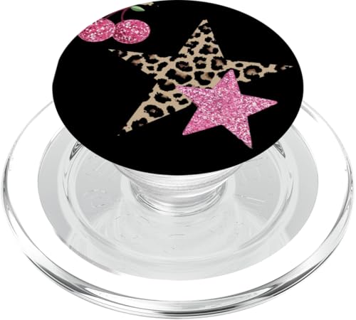 Leopard & Pink Star Mosaik Kirsche Discokugel Y2K Sterne PopSockets PopGrip für MagSafe Leopard & Pink Star Mosaik Kirsche Discokugel Y2K Sterne PopSockets PopGrip für MagSafe von Leopard & Pink Star Mosaic Cherry Disco Y2K