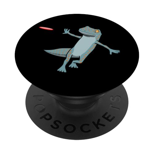 Gecko Frisbee Hobby Sport Reptilien PopSockets Klebender PopGrip von Leopardgecko Reptilien Hobby Eidechsen