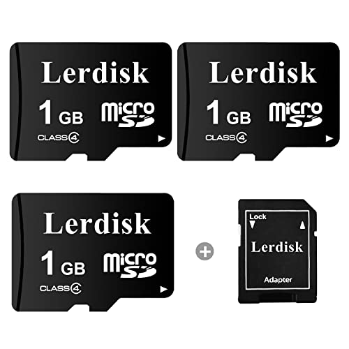 Lerdisk Fabrik Großhandel 3er Pack Micro SD Karte 1GB MicroSD 3 Jahre Garantie Hergestellt von 3C Group Gekaufter Lizenznehmer (1GB) von Lerdisk