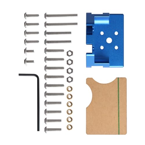 Metall-Hotend-Halterung für Doppelventilator-Kühlkörper-Halter für 3D-Drucker, Blau von Lerpwige