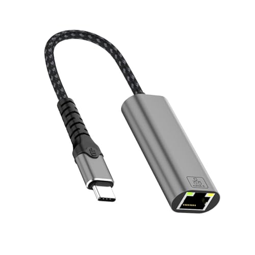 USB-3.0-auf-Ethernet-Adapter, USB Typ C auf Ethernet-Adapter, RJ45-Netzwerk, tragbarer Kabeladapter für Laptops von Lerpwige