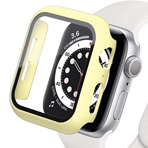 Displayschutzfolie aus Hartglas und Polycarbonat, kompatibel mit Apple Watch Serie 7 45 mm, vollständige Abdeckung, ultradünn und matt, für iWatch 45 mm von Lerxiuer