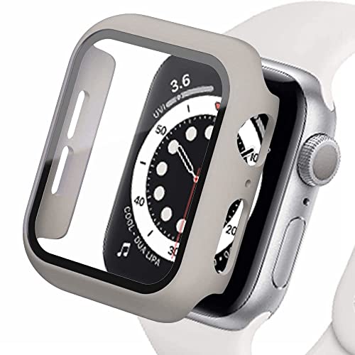 Displayschutzfolie aus Hartglas und Polycarbonat, kompatibel mit Apple Watch Serie 7 45 mm, vollständige Abdeckung, ultradünn und matt, für iWatch 45 mm von Lerxiuer