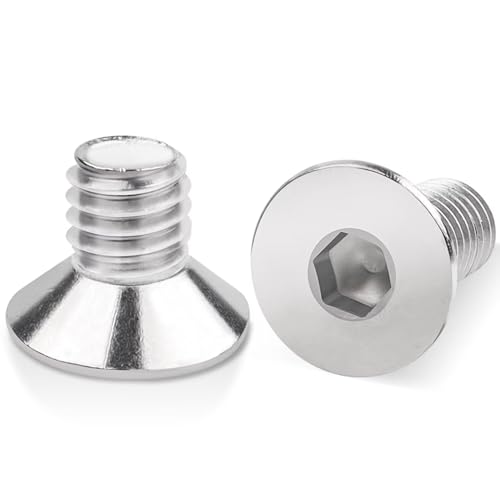 100 Stück M4x12mm Senkkopfschrauben Edelstahl, Leryati Din 7991 A2 V2A Senkkopf Innensechskant Senkschrauben Genannt, Senkschraube mit Innensechskant Vollgewinde Senkkopfschrauben mit Metrischen 100 Stück M4x12mm Senkkopfschrauben Edelstahl, Leryati Din 7991 A2 V2A Senkkopf Innensechskant Senkschrauben Genannt, Senkschraube mit Innensechskant Vollgewinde Senkkopfschrauben mit Metrischen von Leryati