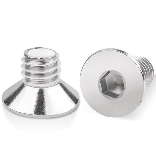 100 Stück M5x10mm Senkkopfschrauben Edelstahl, Leryati Din 7991 A2 V2A Senkkopf Innensechskant Senkschrauben Genannt, Senkschraube mit Innensechskant Vollgewinde Senkkopfschrauben mit Metrischen 100 Stück M5x10mm Senkkopfschrauben Edelstahl, Leryati Din 7991 A2 V2A Senkkopf Innensechskant Senkschrauben Genannt, Senkschraube mit Innensechskant Vollgewinde Senkkopfschrauben mit Metrischen von Leryati