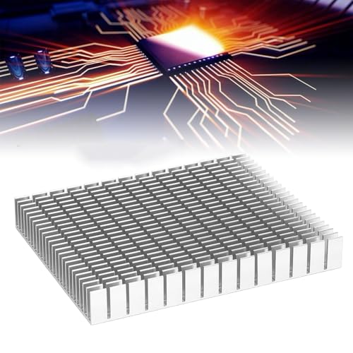 Kühlkörper Heatsink Kühlrippen 150x120x20mm Aluminium Kühlkörper Kühler Kühler mit wärmeleitendem Klebeband Kühlrippe für Kühler Elektronik CPU Led(Weiß) von Les-Theresa