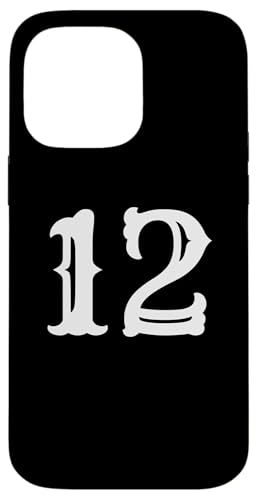 Hülle für iPhone 14 Pro Max Zahl 30,5 cm große, große, fette amerikanische West-Schriftart von Letters from A to Z number 1234567890 AW