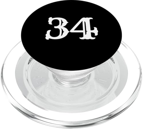 Nummer 86,4 cm große, große, fette amerikanische West-Schriftart PopSockets PopGrip für MagSafe von Letters from A to Z number 1234567890 AW