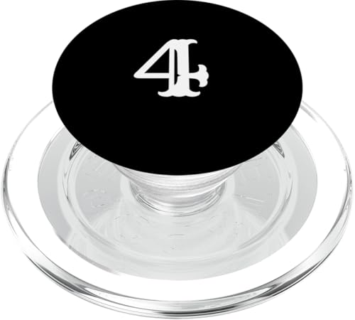 Zahl 10,2 cm große, große, fette amerikanische West-Schriftart PopSockets PopGrip für MagSafe von Letters from A to Z number 1234567890 AW