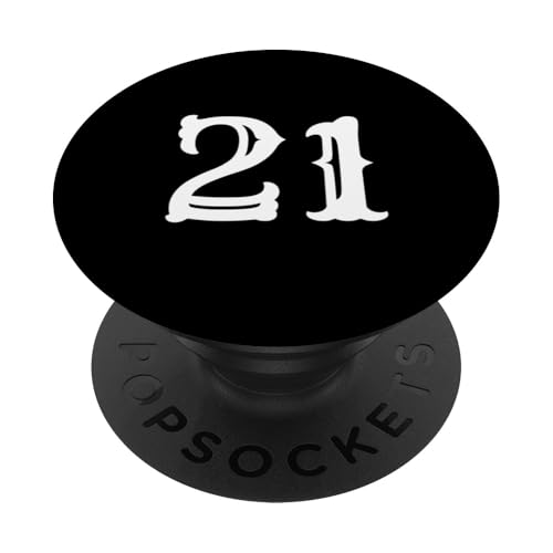 Zahl 53,3 cm große, große, fette amerikanische West-Schriftart PopSockets Klebender PopGrip von Letters from A to Z number 1234567890 AW