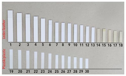 Akkordeon Stimmplatten Ventile Reed Valves Leder Kunststoff Italien (Leder, Nr.11-34,0x6,0mm (15x)) von Leuchtklang