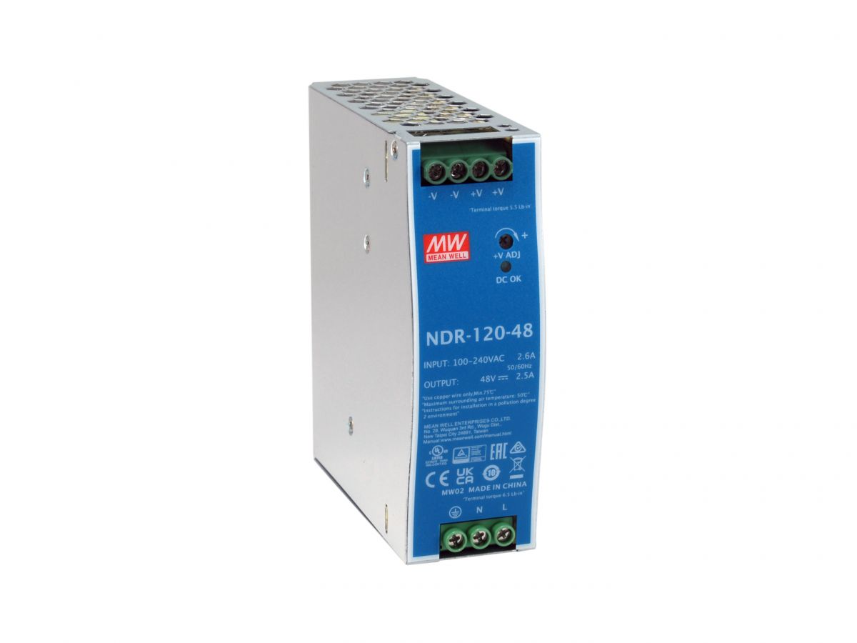 LevelOne ind. Netzteil POW-4842 48VDC 120W DIN-Schiene PoE von Level One