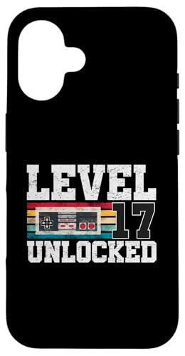 Level 17 Unlocked 17 Year Old Video Gamer Geschenk 17. Geburtstag Hülle für iPhone 16 von Level Unlocked Awesome Gaming Birthday Gifts By Mj