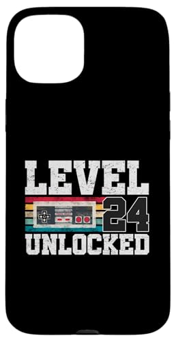 Level 24 freigeschaltet 24-jähriger Videospieler zum 24. Geburtstag Hülle für iPhone 15 Plus von Level Unlocked Awesome Gaming Birthday Gifts By Mj