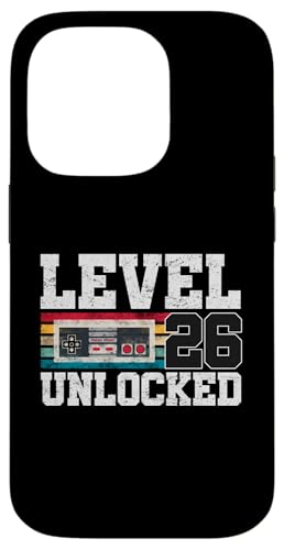 Level 26 freigeschaltet 26-jähriger Videospieler schenkt 26. Geburtstag Hülle für iPhone 14 Pro von Level Unlocked Awesome Gaming Birthday Gifts By Mj