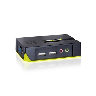 LEVELONE 2-Port USB VGA KVM Switch, audio support von LevelOne