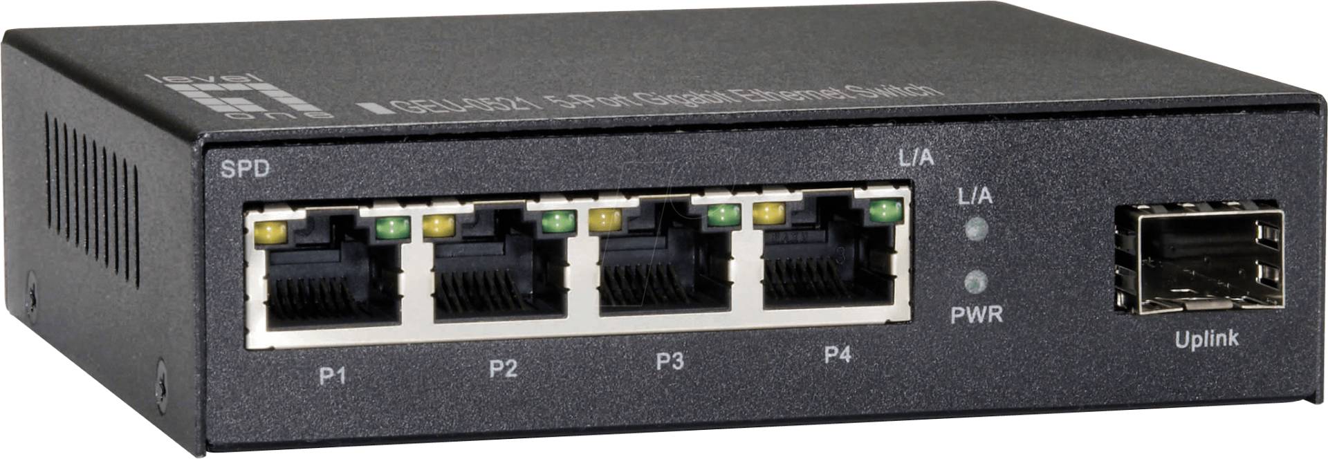 LEVELONE GEU0521 - Switch, 5-Port, Gigabit Ethernet, 1x SFP von LevelOne