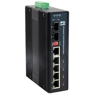 LevelOne IES-0600 - Switch - 4 x 10/100/1000 x Combo Gigabit Ethernet/Gigabit SFP x Fast Ethernet/Gigabit SFP - an DIN-Schiene montierbar - Gleichstrom von LevelOne