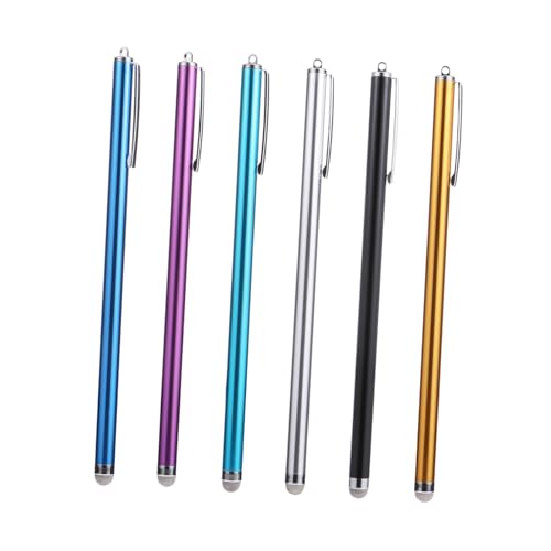 Levemolo 6 Stück Kapazitive Stylus Stifte Hochwertige Touch Stifte Für Alle Tablets Und Touchscreen Geräte Universelle Empfindlichkeit Ideal Für Präzises Zeichnen Und Schreiben von Levemolo