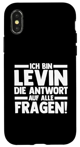 Hülle für iPhone X/XS Vorname Levin von Levin Geschenk