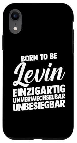 Hülle für iPhone XR Vorname Levin von Levin Geschenk