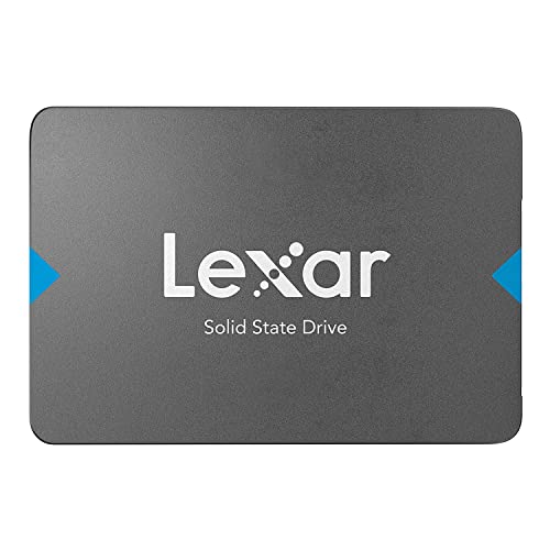 Lexar NQ100 2,5 Zoll SATA III (6 Gb/s) 480 GB SSD, bis zu 550 MB/s Lesen Solid-State-Laufwerk, Interne SSD für Laptop, Desktop-Computer/PC (LNQ100X480G-RNNNG), Grau von Lexar