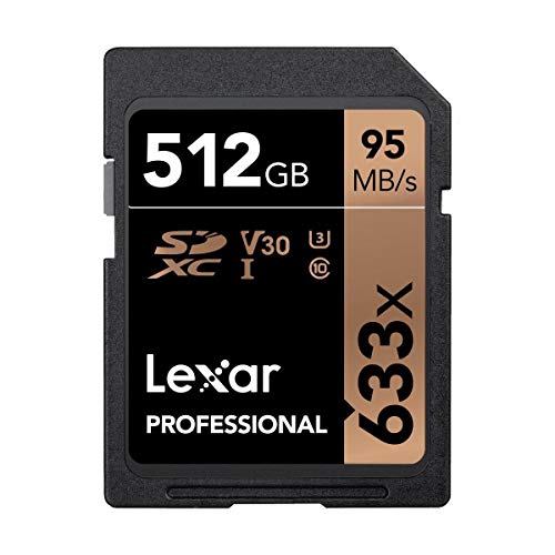 Lexar Professional 633 X 32 GB SDHC UHS-I-Karte w/Rescue 5 Software – lsd32gcb1nl633 512 GB von Lexar