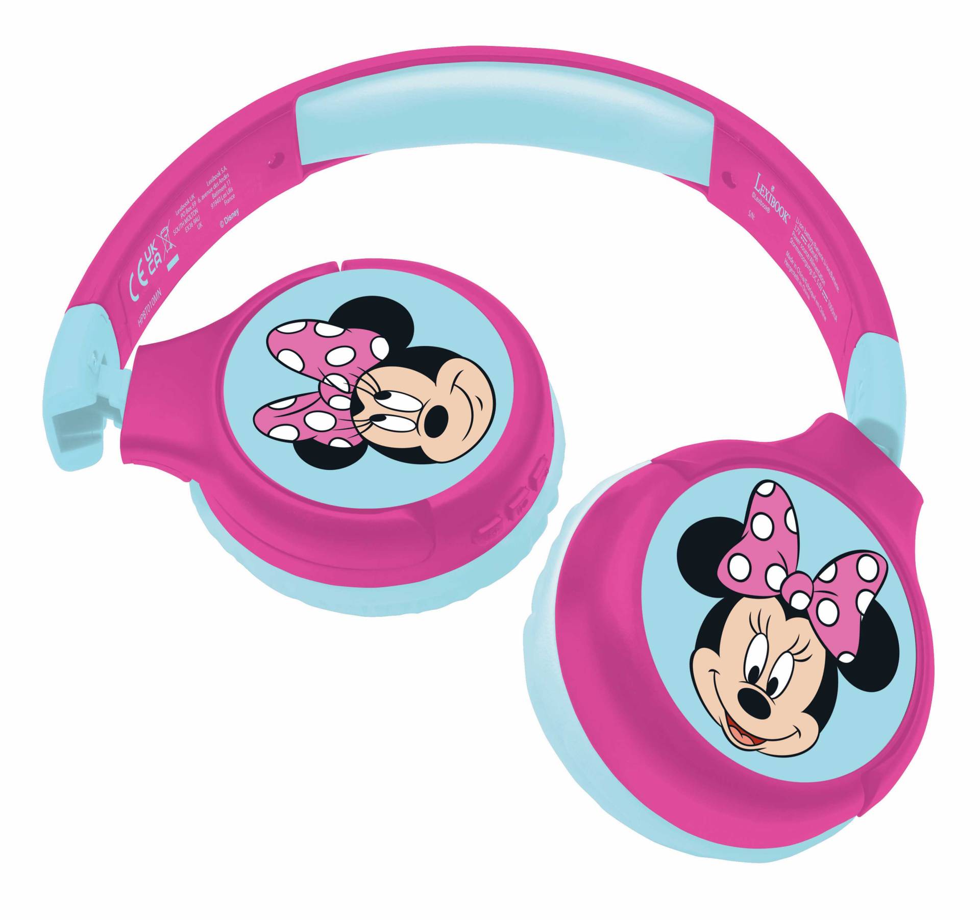 Lexibook - Disney Minnie Mouse - 2 in 1 Foldable Headphones (HPBT010MN) von Lexibook