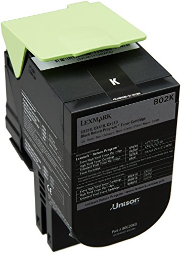 Lexmark 80C20K0 Return Program Toner Cartridge, schwarz von Lexmark