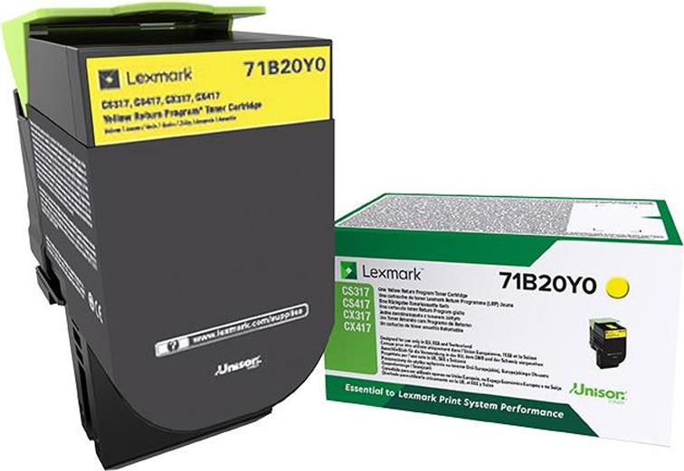 Lexmark X317 - Gelb - Original - Tonerpa (71B20Y0) von Lexmark