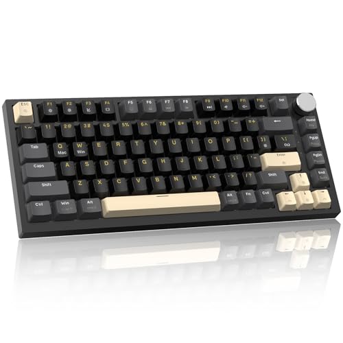 LexonElec x Attack Shark K85 75% Wied Mechanische Tastatur, Rapid-Trigger Magnetic Switch, LIGHTSYNC RGB-Backlit, QWERTY Gaming Tastatur mit Knopf für Win/Mac-Star Schwa von LexonElec