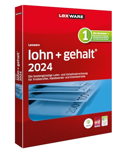 Lexware lohn+gehalt 2024 | Basis | Minibox (365 Tage) | Einfache Lohn- und Gehaltsabrechnungs-Software von Lexware