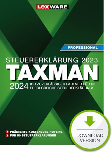 TAXMAN professional 2024 (für das Steuerjahr 2024) , PC Aktivierungscode per Email von Lexware