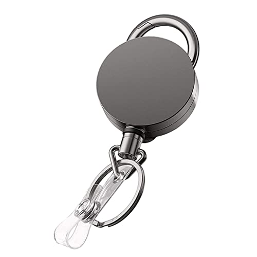 Ausziehbarer Ausweishalter, robuster Ausweishalter mit Schlüsselanhänger-Clip für Karabiner für Schlüsselkartenarbeiten Ausziehbarer Ausweishalter, robuster Ausweishalter mit Schlüsselanhänger-Clip für Karabiner für Schlüsselkartenarbeiten von LfrXtra