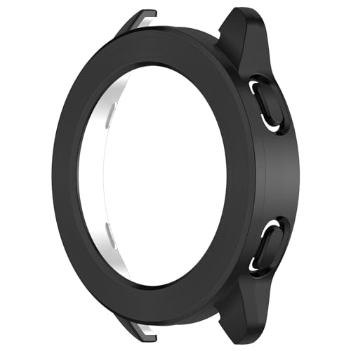 Schutzhülle für Xiaomi Watch S3 Gehäuse, Smartwatch S3 Soft TPU Schutzhülle mit PC Lünette Ring Watch Zubehör, Anti Drop Anti Scratch Watch S3 Gehäuse (Schwarz) von LiLiTok