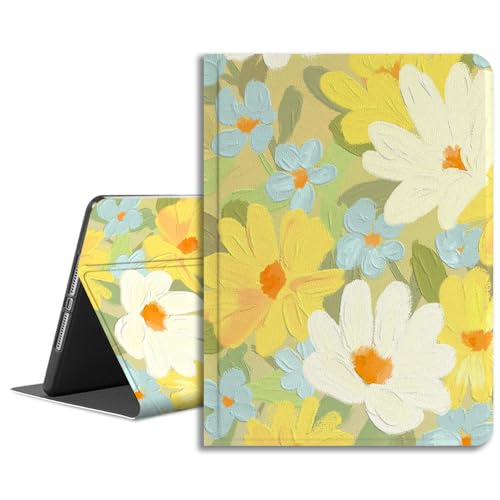LiMon Arts Schutzhülle für iPad Mini 5. / 4. Generation, 7,9 Zoll (20,1 cm) mit Blumendesign, Folio-Schutzhülle mit automatischer Aufwach-/Schlafmodus, Leder, mit Stifthalter, schmale Passform, von LiMon Arts