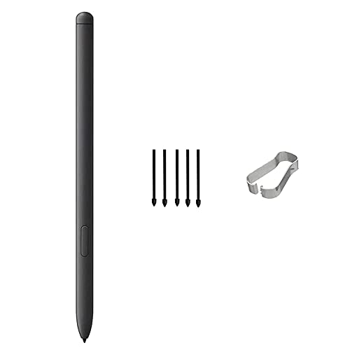 Tab S8 S Pen Replacement for Samsung Galaxy Tab S8/S8 Plus/S8 Ultra Stylus Pen,Tab S8 S Pen Stylus with 5Nibs/Tips WithoutBluetooth (Mystic Black) von LiXiongBao