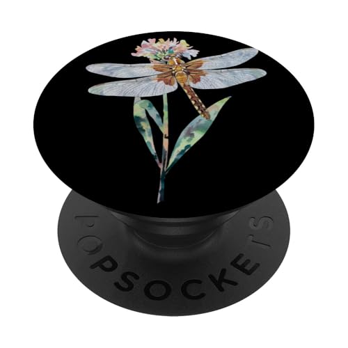 Cottagecore Libelle Natur Ästhetisch Floral Libelle PopSockets mit austauschbarem PopGrip von Libelle Blumen Geschenke Cottagecore Ästhetik