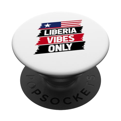 Liberia Liberianische Flagge Afrika PopSockets mit austauschbarem PopGrip von Liberian Gifts