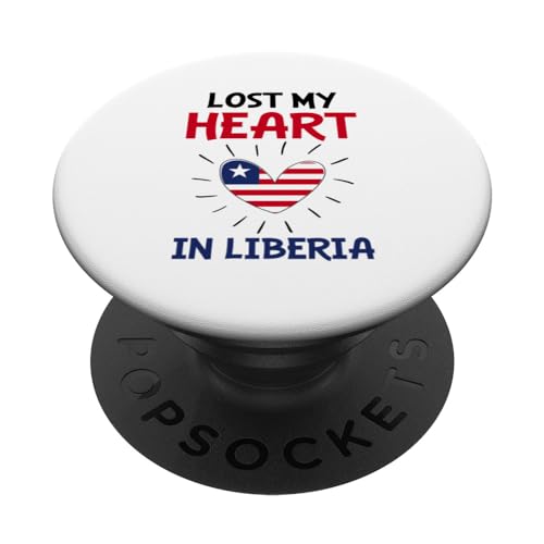 Liberia Liberianische Flagge Afrika PopSockets mit austauschbarem PopGrip von Liberian Gifts