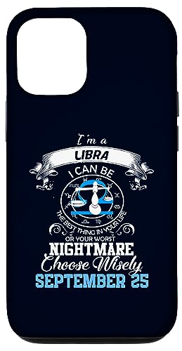 Hülle für iPhone 14 Pro Sternzeichen Waage Astrologie Horoskop September 25 Geburtstag von Libra Zodiac Horoscope Shirt Funny Astrology Gift