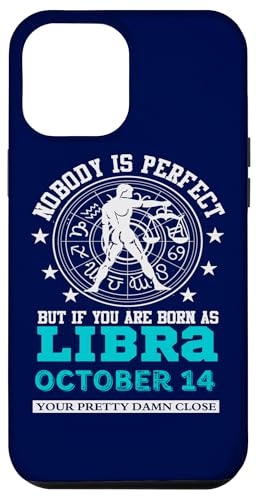 Hülle für iPhone 15 Pro Max Sternzeichen Waage 14. Oktober Astrologie Horoskop Geburtstag von Libra Zodiac Horoscope Shirt Funny Astrology Gift